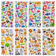 Наклейки зефирные "Животный мир", 19х9,5 см, ассорти 8 видов, FUNSTER (ФАНСТЕР), 666089