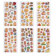 Наклейки зефирные "Капибары", 18х9,5 см, ассорти 6 видов, FUNSTER (ФАНСТЕР), 666093