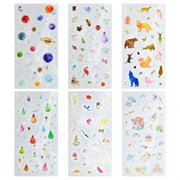 Наклейки декоративные "Black edition", 17,5х9 см, ассорти 6 видов, FUNSTER (ФАНСТЕР), 666100