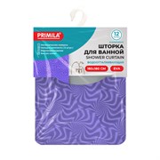Шторка для ванной EVA, 180х180 см, кольца в комплекте, СИНЯЯ ГОЛОГРАФИЯ, PRIMILA (ПРИМИЛА), 700103