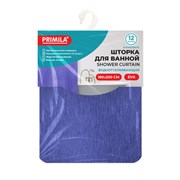 Шторка для ванной EVA, 180х200 см, кольца в комплекте, СИНИЕ ЛИНИИ, PRIMILA (ПРИМИЛА), 700106