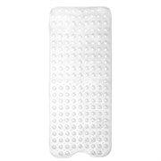 Коврик для ванны противоскользящий 100х40 см, "Полусферы", прозрачный, ПВХ, присоски, PRIMILA (ПРИМИЛА), 700376