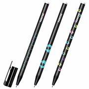 Ручка стираемая гелевая с принтом FUNSTER (ФАНСТЕР) "BLACK CAT", СИНЯЯ, корпус ассорти, игольчатый наконечник 0,5 мм, линия 0,35 мм, 144415