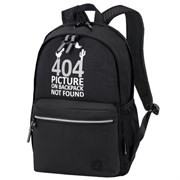 Рюкзак BRAUBERG FASHION CITY универсальный, 2 отделения, "Not found", черный, 46х31х15 см, 272571