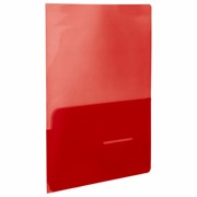 Папка-уголок 2 кармана, непрозрачная, А4, BRAUBERG "SPECIAL", красная, 0,18 мм, 273061