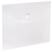 Папка-конверт с кнопкой МАЛОГО ФОРМАТА, А5, BRAUBERG "UNIVERSAL", прозрачная, 0,15 мм, 273065