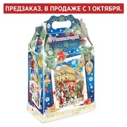 Подарок новогодний "НОВОГОДНИЕ ТРАДИЦИИ", НАБОР конфет 1500 г, картонная коробка, МОСУПАК