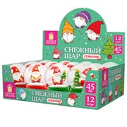 Снежный шар "Гномики" диаметр 45 мм, полистоун/стекло, 4 дизайна ассорти, ЗОЛОТАЯ СКАЗКА, 592597