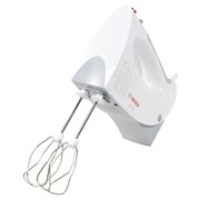Миксер BOSCH MFQ 3540, 450 Вт, 5 скоростей, 2 венчика, 2 крюка для теста, стакан, белый, MFQ3540