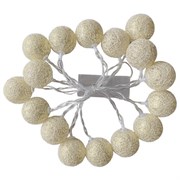 Электрогирлянда-нить комнатная "Шарики" 1,8 м, 16 LED, бронза, тёплый белый, батарейки, ЗОЛОТАЯ СКАЗКА, 592558