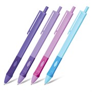 Ручка шариковая автоматическая эргономичная с грипом STAFF "Profit 500 PASTEL COLOR", СИНЯЯ, узел 0,7 мм, линия письма 0,35 мм, 144492