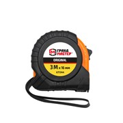 Рулетка измерительная 3 м х 16 мм, обрезиненный корпус, с фиксатором, ГРАНДМАСТЕР Original, 671344