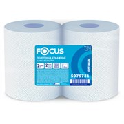 Бумага протирочная FOCUS (W1) Jumbo, 2 слоя, КОМПЛЕКТ 2 рулона, 350 м, 1000 листов, лист 24х35, 5079731