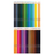 Карандаши цветные стираемые в пенале-скрутке BRAUBERG, 48 цветов + точилка и ластик, 182071