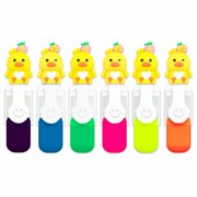 Набор текстовыделителей с топперами 6 ЦВЕТОВ НЕОН, "НЕЖНЫЕ ЦЫПЛЯТА", линия 1-4 мм, FUNSTER (ФАНСТЕР), 152648