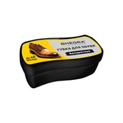 Губка-волна мини для обуви из гладкой кожи БЕСЦВЕТНАЯ, компактный размер, SHEGRA (ШЕГРА), 700775