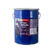 Грунт-эмаль Pufas 3 в 1 серая (мат.) Decoself (5кг)