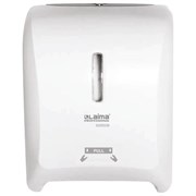 Диспенсер для полотенец в рулонах LAIMA PROFESSIONAL SUPER (H1), механический, белый, ABS-пластик, 609506