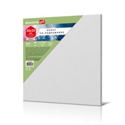 Холст на подрамнике BRAUBERG ART BASIC, 20х20 см, 280 г/м2, хлопок, мелкое зерно, грунт, 192664