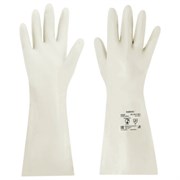 Перчатки нитриловые КЩС, EXTRA STRONG, химически устойчивые, белые, размер 10-10,5, XL (очень большой), RABBITEX (РАББИТЕКС), 700917