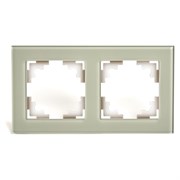 Горизонтальная 2-местная рамка Stekker GFR00-7002-07 серия Катрин