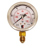 Радиальный глицериновый гидравлический виброустойчивый манометр АРКАИМ WKP1007