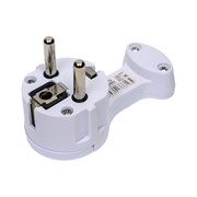 Плоская вилка угловая Ecola base