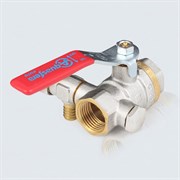 Полнопроходной латунный кран шаровой Aquasfera 1012 Euro