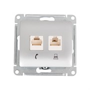 Двойная розетка Systeme Electric Glossa