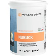 Декоративное покрытие VINCENT DECOR с эффектом гладкой матовой кожи 1л