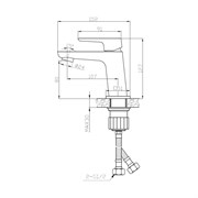 Латунный смеситель для раковины умывальника ESKO Berlin
