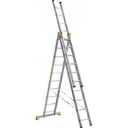 Профессиональная трехсекционная лестница Алюмет P3 9310