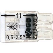 Двухпроводная соединительная клемма для быстрого монтажа WAGO 2273-202
