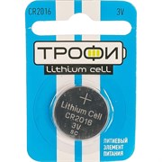 Батарейка Трофи CR2016-1BL