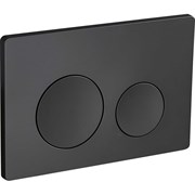 Кнопка слива RGW черный, двойной смыв SWH-07B