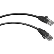Неэкранированный патч-корд Cabeus PC-UTP-RJ45-Cat.5e-0.3m-BK