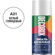 Универсальная аэрозольная акриловая эмаль Decorix 0110-21 DX