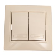 Двухклавишный переключатель INTRO 110702 10А250В