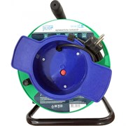 Удлинитель на катушке Jilion UK-1g-30m-Z с 1 евророзеткой (с/з) 30м