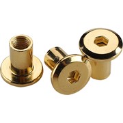 Мебельная латунированная гайка Европартнер М6х15 16 шт.