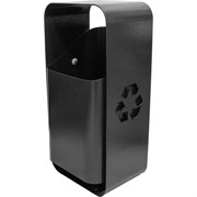 Прямоугольная уличная урна ПРОФМЕТСТИЛЬ МАФ-1