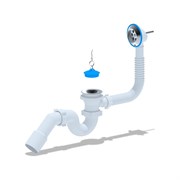 Трубный сифон для ванны АНИ пласт E151