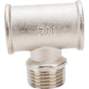 Латунный никелированный тройник STI D270-05065