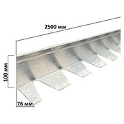 Алюминиевый бордюр ГеоПластБорд АЛ2500.100к