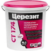 Силикатно-силиконовая камешковая штукатурка Церезит CT 174