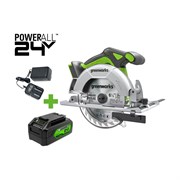 Бесщеточная дисковая пила GreenWorks GD24CS165