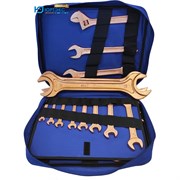 Набор рожковых двусторонних омедненных ключей Юртэкс НГД-5