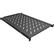 Полка универсальная NTSS глубина 750мм, крепление 19 1U, для шкафов глубиной 1000/1070/1200мм, черный RAL 9005