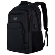 Рюкзак HEIKKI SECURE (ХЕЙКИ) универсальный, отделение для ноутбука, черный, 46x31x19 см, 273894