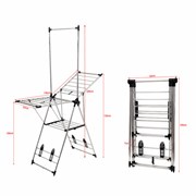 Сушилка напольная для белья раскладная, 6 зон сушки, 18 метров, LAIMA HOME GRANDIOSE STAR, 700474